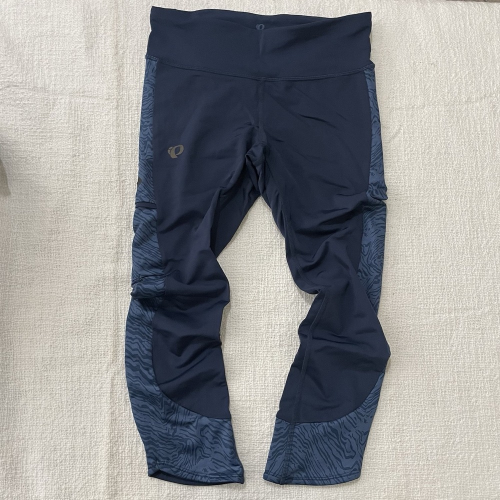 Pearl Izumi‎ Women's Small Studio 3/4 Navy Comfort Leggings Gym Workout